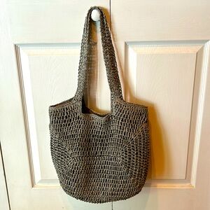 Zara rattan tote bag